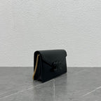 Celine WOC Triomphe Black Cowhide