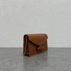 Celine WOC Triomphe Brown Cowhide