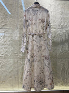 BUTTON DOWN V NECK DRESS 25S IN COTTON 266182