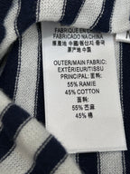 STRIPED KNIT SWEATER 25S IN COTTON 266075