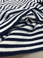 STRIPED KNIT SWEATER 25S IN COTTON 266075