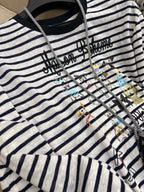 LONG SLEEVE STRIPED T-SHIRT 25S IN COTTON 266046