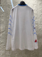 STRIPED LONG SLEEVE T SHIRT 25S IN COTTON 266277