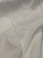 FLORAL EMBROIDERED T SHIRT 25S IN COTTON 266309