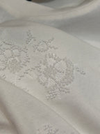 FLORAL EMBROIDERED T SHIRT 25S IN COTTON 266309