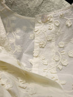 ROUND NECK EMBROIDERED SHIRT 25S IN COTTON 266154