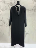 YSL 25S DIAMOND-EMBELLISHED LONG DRESS STYLE 186