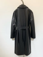 DIOR 25S LONG CROCODILE LEATHER COAT 665