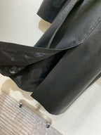 DIOR 25S LONG CROCODILE LEATHER COAT 665