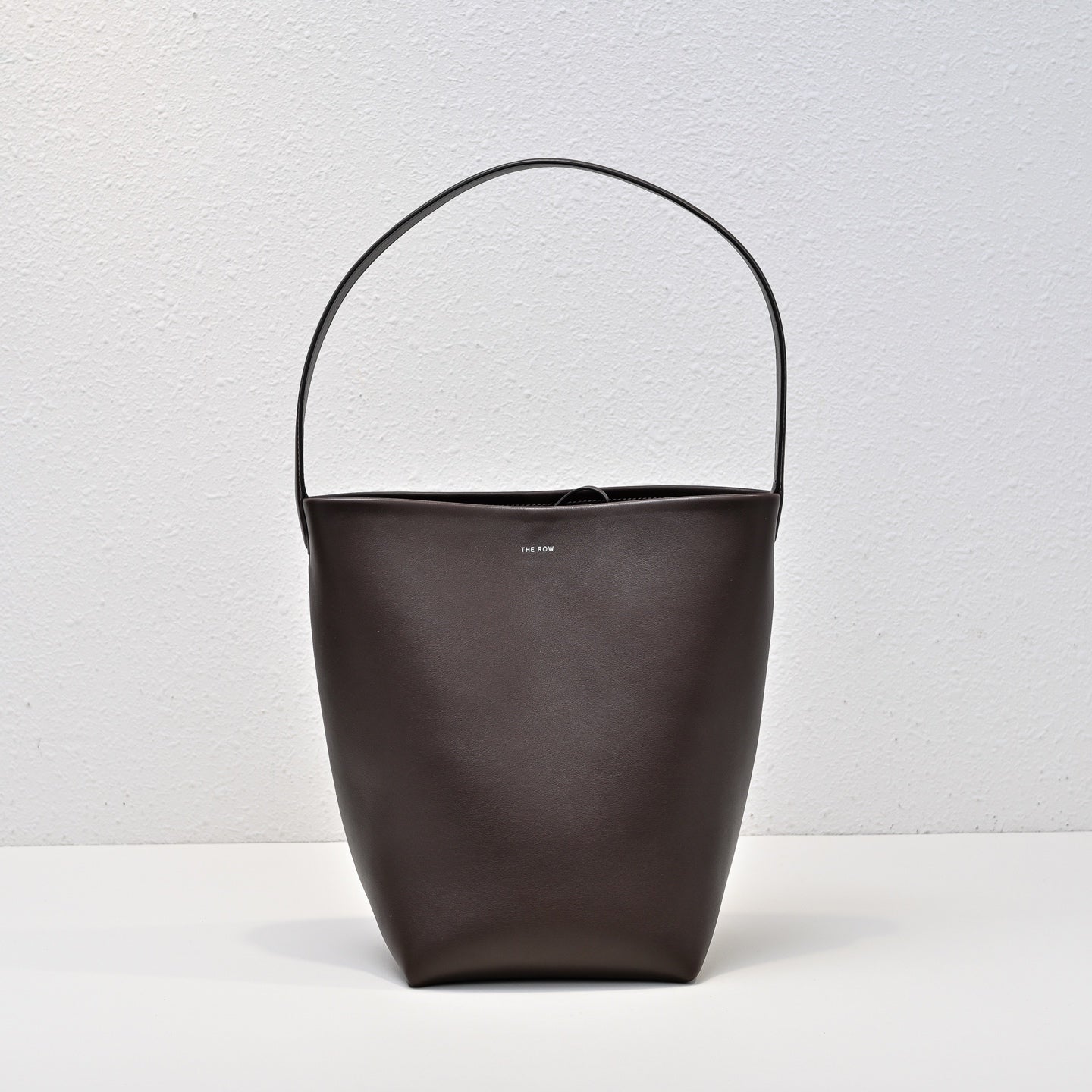 The Row N/S Park Tote 30cm Chocolate Leather