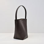 The Row N/S Park Tote 30cm Chocolate Leather