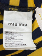 MIUMIU STRIPED SHIRT WITH LAPEL COLLAR STYLE 44