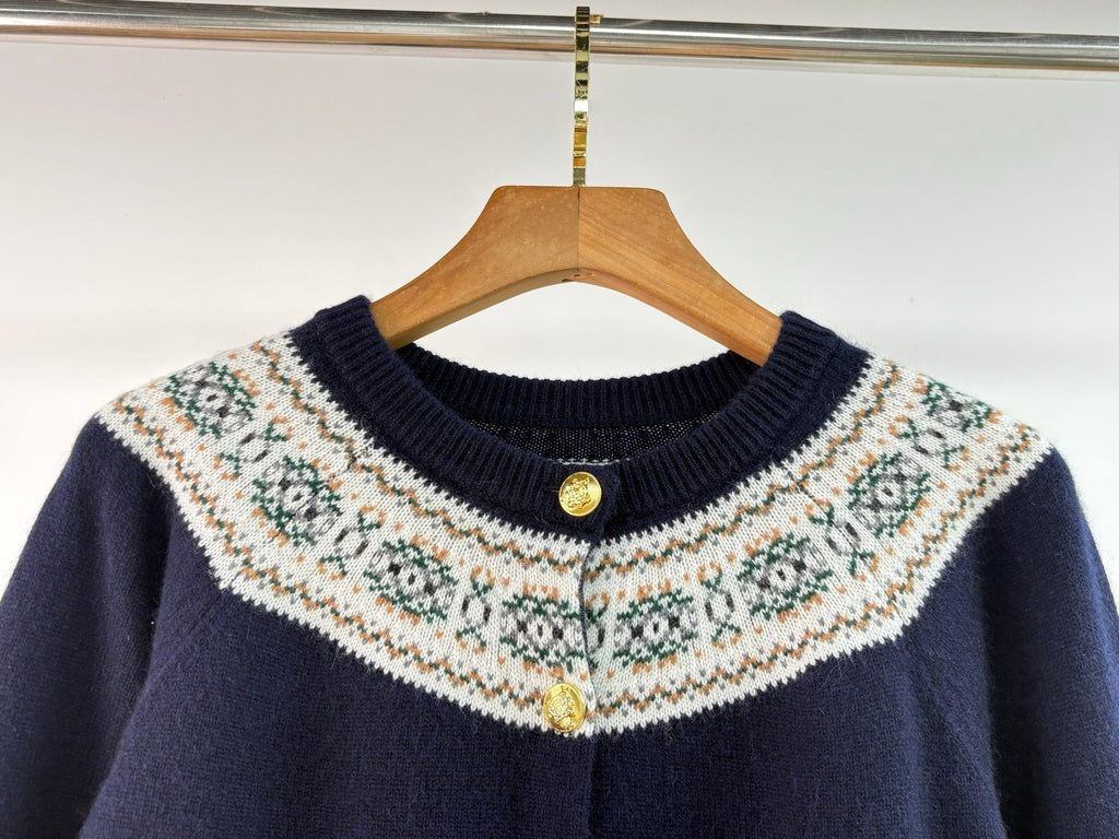 CELINE 25S ROUND-NECK CROCHET SWEATER 0058