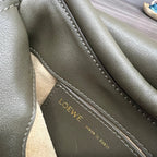 Loew Paseo Shoulder Bag 25cm Dark Olive Cowhide