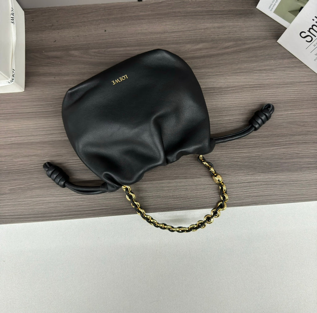 Loewe Flamenco Purse 23 Black Lambskin Ghw