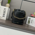 Loewe Flamenco Purse Bucket 32 Black Lambskin Ghw