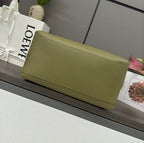 Loewe Cubi Crossbody Bag Olive Green Smooth Calfskin