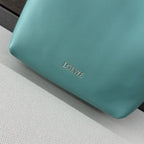 Loewe Small Pebble Hobo Light Blue Smooth Calfskin