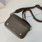 Loewe 2025 Small Pebble Messenger Bag Brown Grained Calfskin 274597