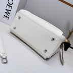 Loewe Madrid Bag 33cm White Grain Cowhide