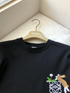 Loewe Rabbit T-shirt Black Cotton