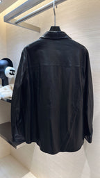 PRADA 25S LEATHER SHIRT JACKET 451