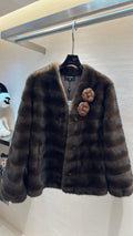 CHANEL 25S MINK FUR COAT 496