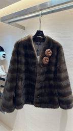 CHANEL 25S MINK FUR COAT 496