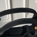 CHANEL 25S BOW BAG 38 IN BLACK VELVET WITH GOLD HARDWARE