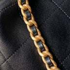 Chanel 2025 Hobo Bag 35cm Black Calfskin 318242