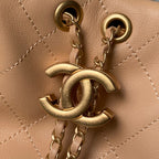 Chanel 2025 Bag 45cm Beige Calfskin 318233