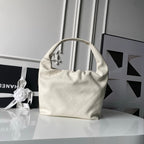 CHANEL 25S HOBO BAG 45 IN CREAM WHITE LAMBSKIN