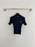 MIUMIU SHORT-SLEEVE POLO T-SHIRT STYLE 783