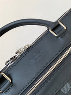 LV N48260 Porte-Documents Jour Briefcase Black Damier Ebene Canvas