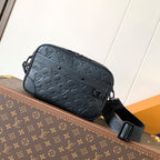 LV M46955 Alpha Messenger 24cm Monogram Embossed Shadow Cowhide