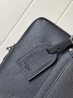 LV M30925 Porte-Documents Voyage NM Black Grain Leather