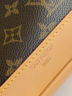 LV Soho MM Backpack 24cm Brown Beige Monogram Canvas & Cowhide
