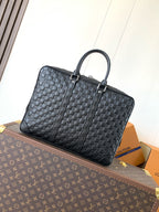 LV Porte-Documents Voyage Black Damier Infini leather