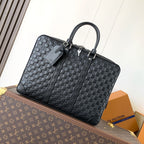 LV Porte-Documents Voyage Black Damier Infini leather