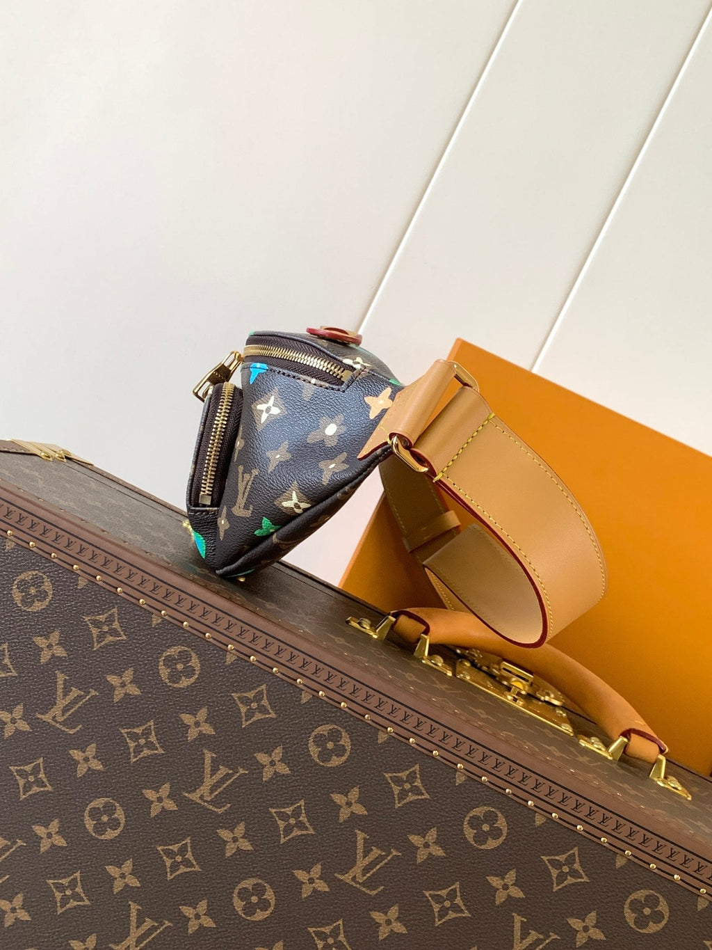 LV x Tyler M24858 Rush Bumbag Brown Monogram Canvas & Calfskin GHW