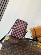 LV Amazone Cross-body Bag 13.5cm Brown Damier Phriendship Canvas