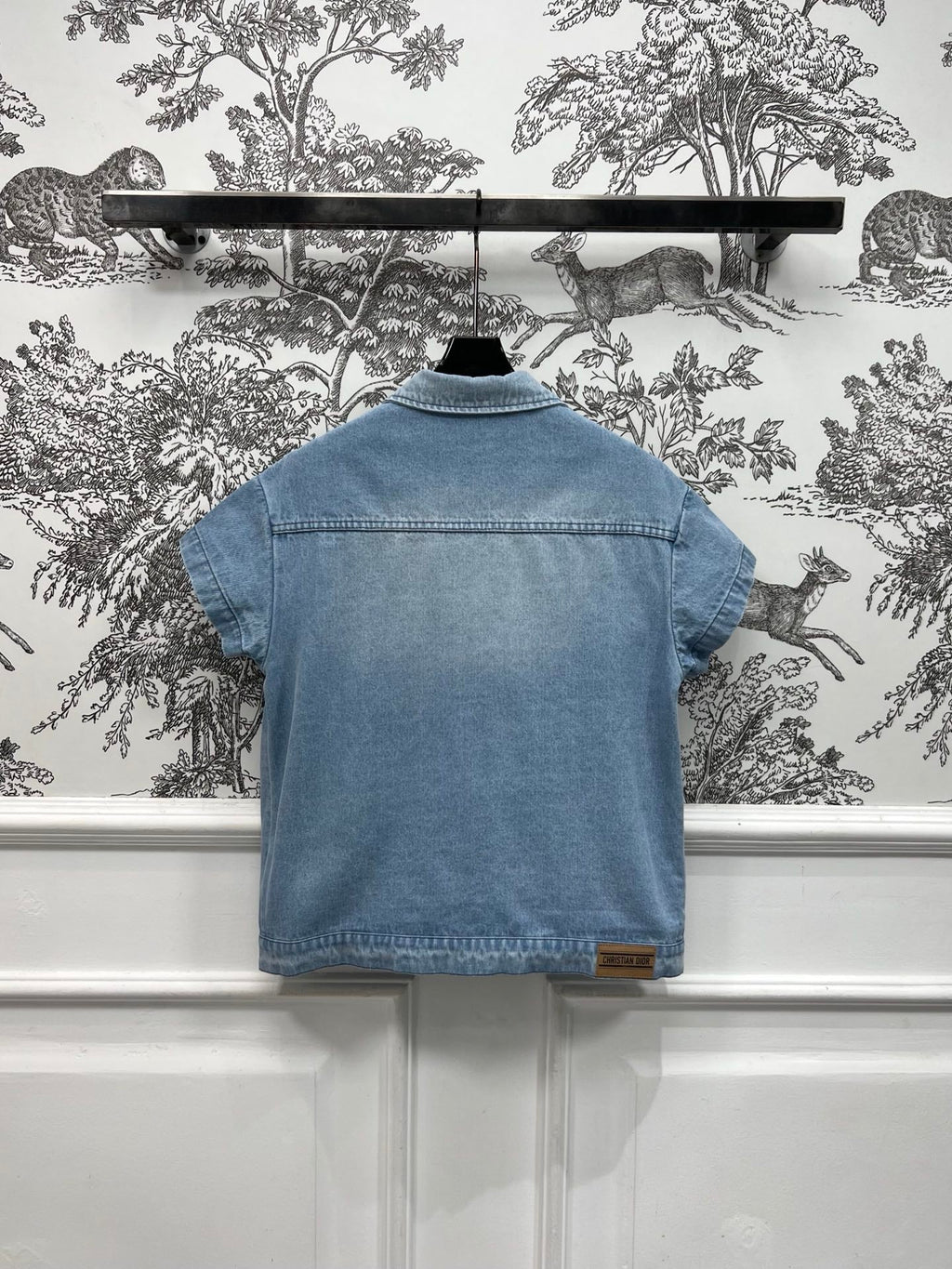 JACKET DENIM JACQUARD DUSTY BLUE 266724