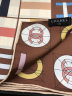 CHANEL 25S SCARF 90 IN SILK 704586