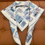 CHANEL 25S SCARF 90 IN SILK 703698