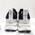 CLOUDTILT 2.0 SNEAKER PALE GRAY MIX BLACK CALFSKIN AND BREATHABLE MESH
