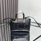 BY THE WAY MINI 18 IN BLACK EMBOSSED CALFSKIN GOLD HARDWARE