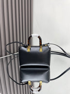 BY THE WAY MINI 18 IN BLACK EMBOSSED CALFSKIN GOLD HARDWARE