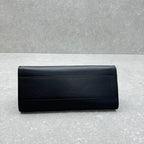 The Row 2025 Peggy Clutch 28cm Black Leather
