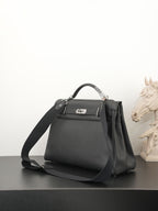 HM Kelly Max Bag 42cm Black Togo Leather 284505