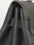 HM Kelly Max Bag 42cm Black Togo Leather 284505